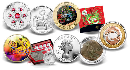 Набор монет и сувенирной продукции от Канадского Монетного двора