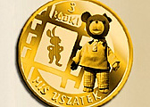 Монета с Мишкой-Ушастиком