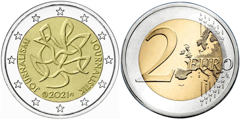 Финляндия 2 евро, 2021 год. Журналистика