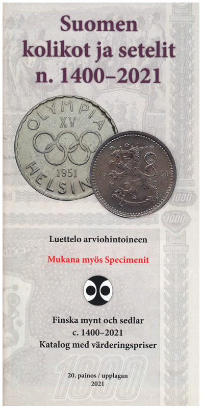 Каталог монет и банкнот Финляндии. 1400-2021 годы