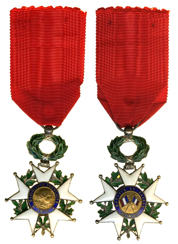 Награда. Франция. Орден почетного легиона. 3 Республика