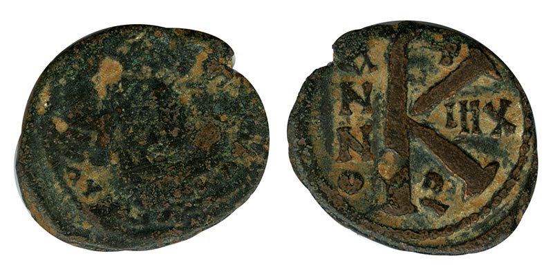 Византия 582-602 года. Маврикий Тиберий. 20 нуммий