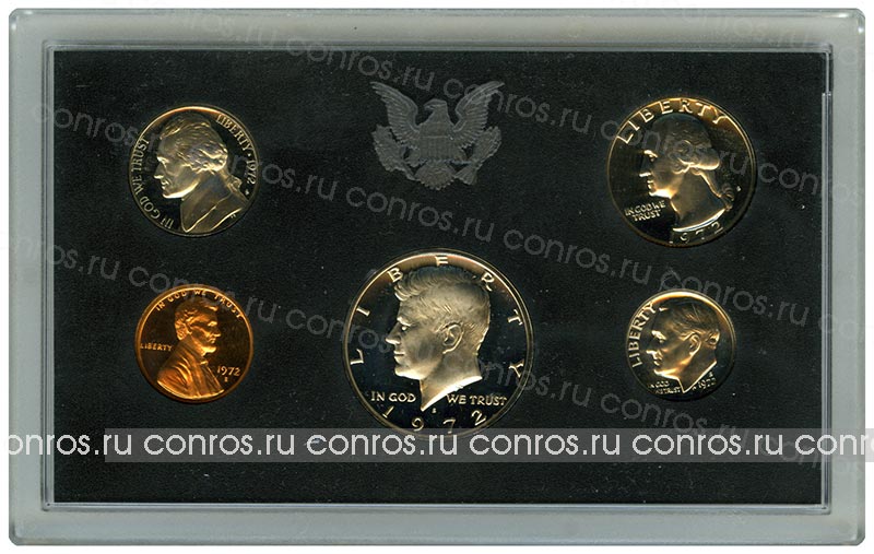 Набор монет. США, 1972 год. (5 шт)