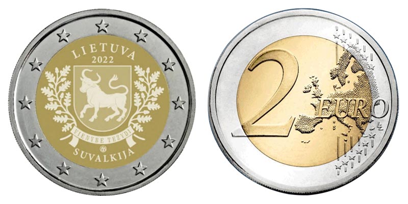 Литва 2 евро, 2022 год. Сувалкия
