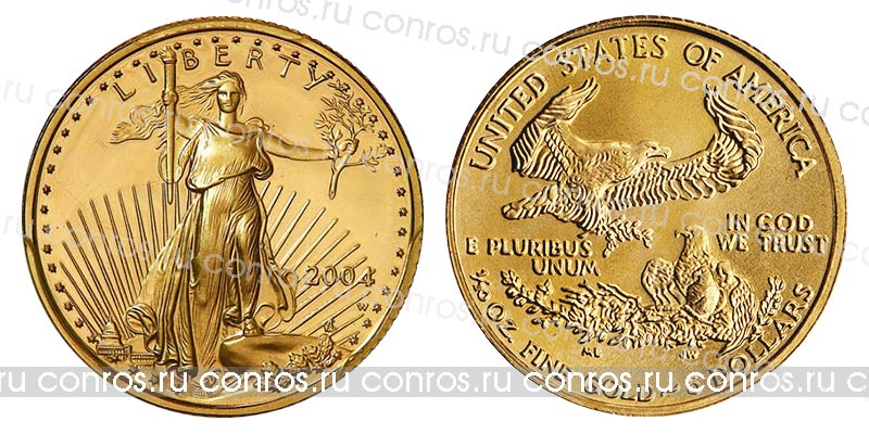 США 5 долларов, 2004 год. Американский орел