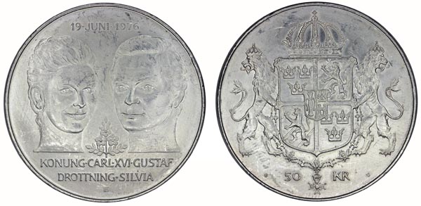 Швеция 50 крон, 1976 год
