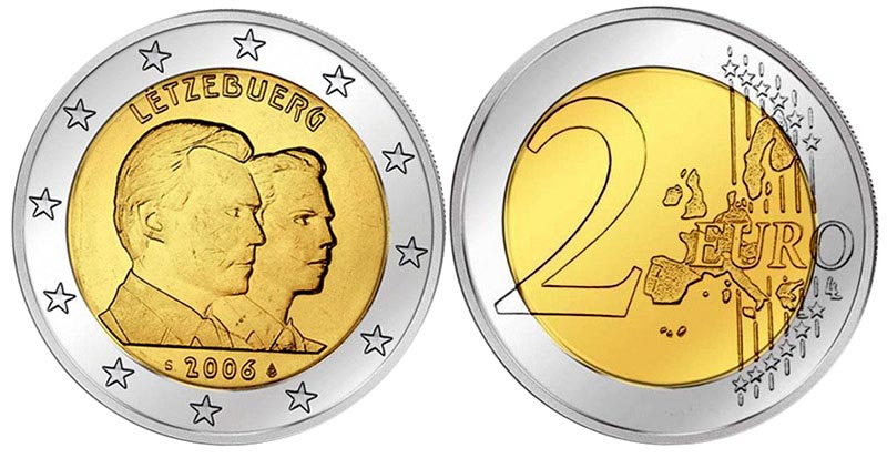 Люксембург 2 евро, 2006 год. Принц Гийом