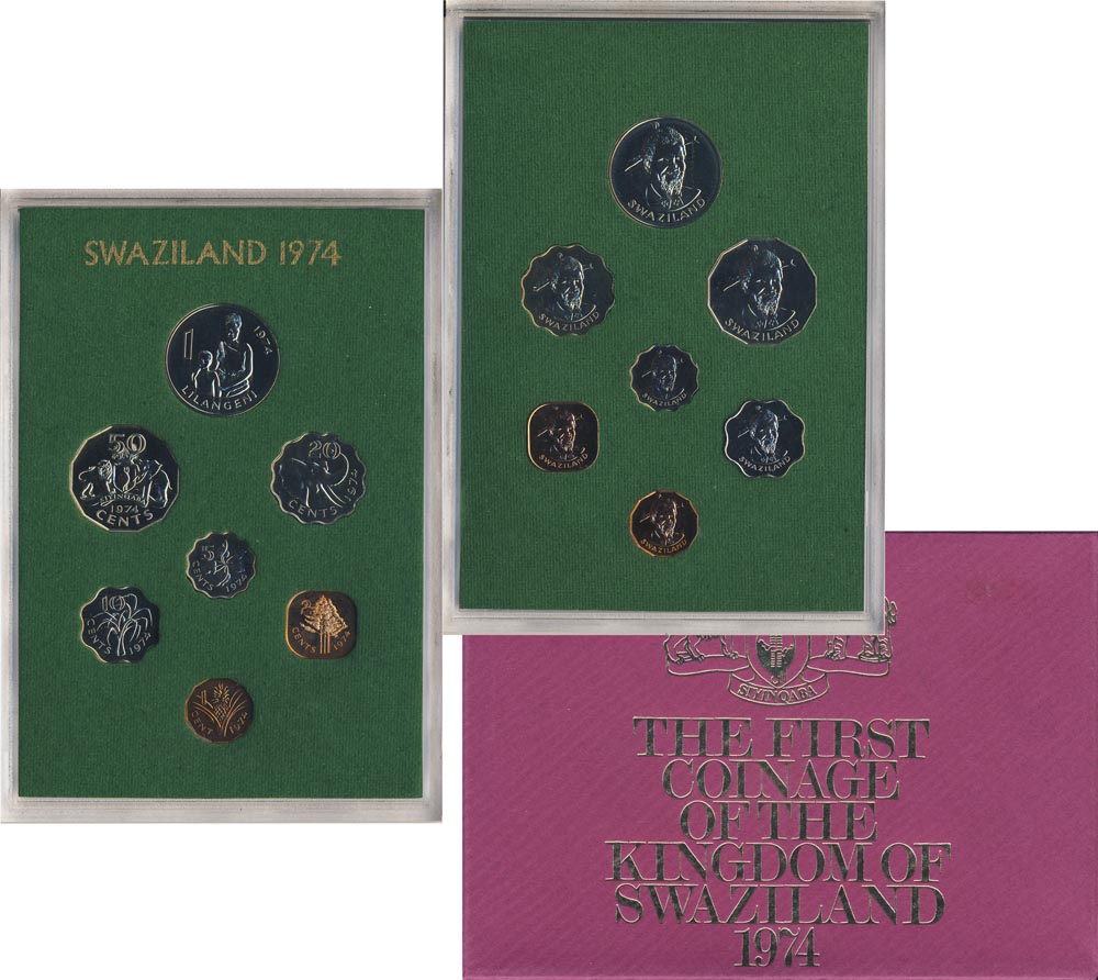 Набор монет. Свазиленд, 1974 год. (7 шт.)