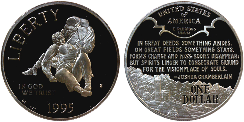 США 1 доллар, 1995 год. Гражданская война
