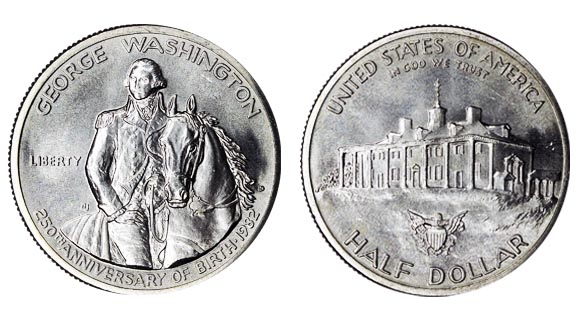 США 1/2 доллара, 1982 год. Вашингтон. UNC