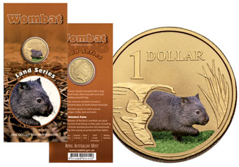 Австралия 1 доллар, 2008 год. Вомбат