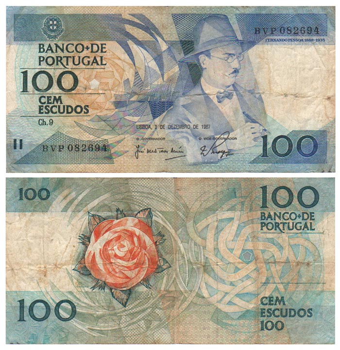 Бона. Португалия 100 эскудо, 1988 год