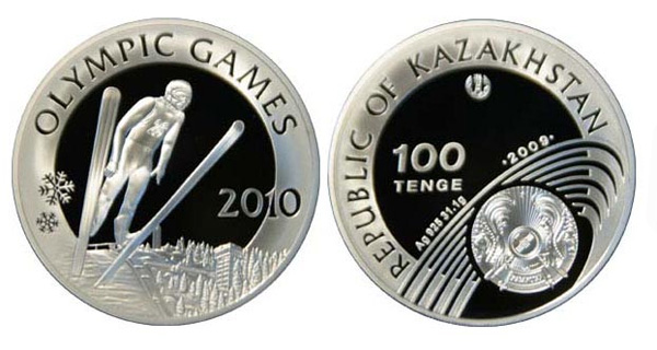 Казахстан 100 тенге, 2009 год. Олимпийские игры