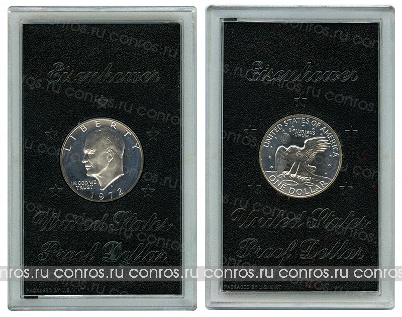 США 1 доллар, 1972 год. Эйзенхауэр. Proof