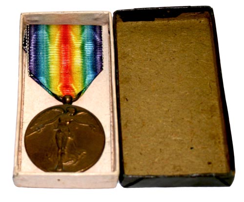 Бельгия, 1914-1918 год. Межсоюзная победная медаль. В коробке