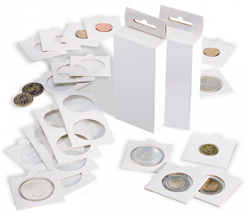 Холдеры KRS17.5/G для монет, самоклеющиеся - 17,5 мм, упаковка 25 шт. Leuchtturm, #306905