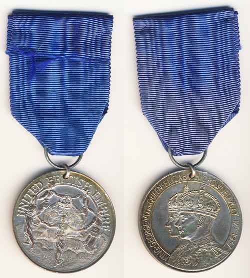 Великобритания. Медаль, 1937 год. Коронационная медаль короля Георга VI