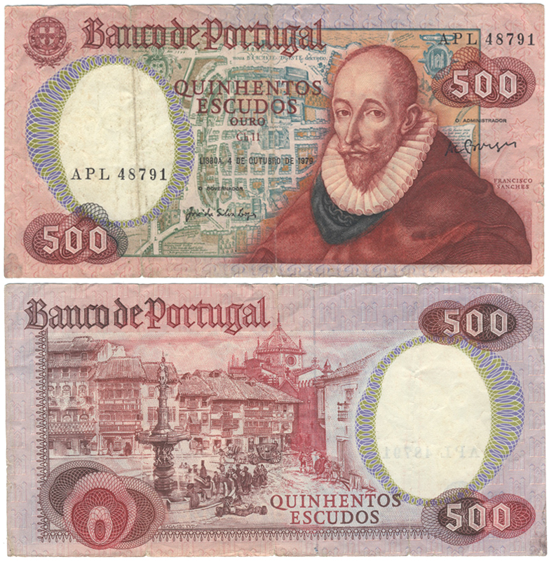 Бона. Португалия 500 эскудо, 1979 год