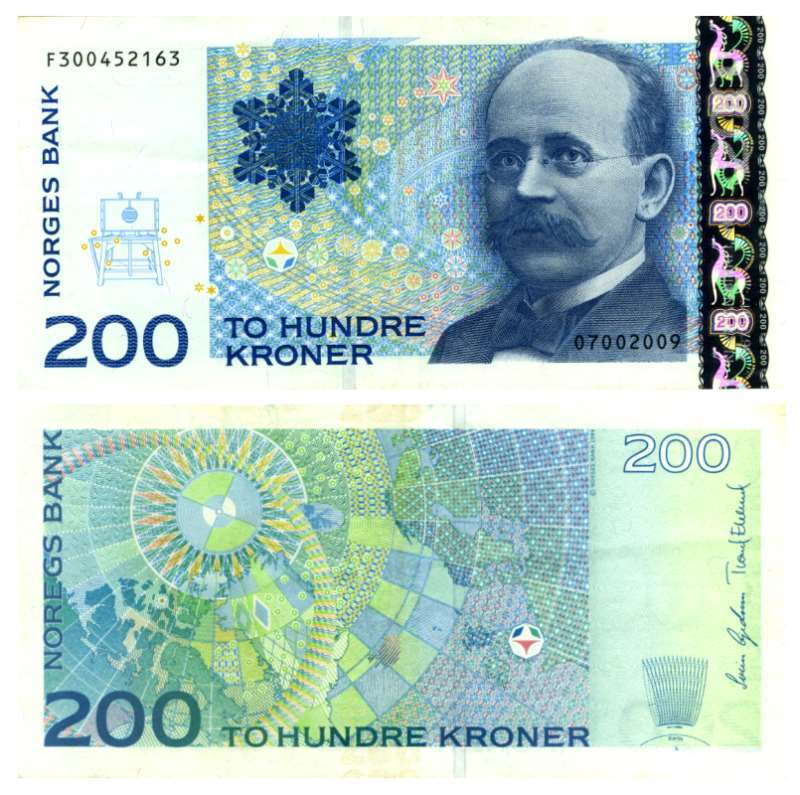 Бона. Норвегия 200 крон, 1994 год