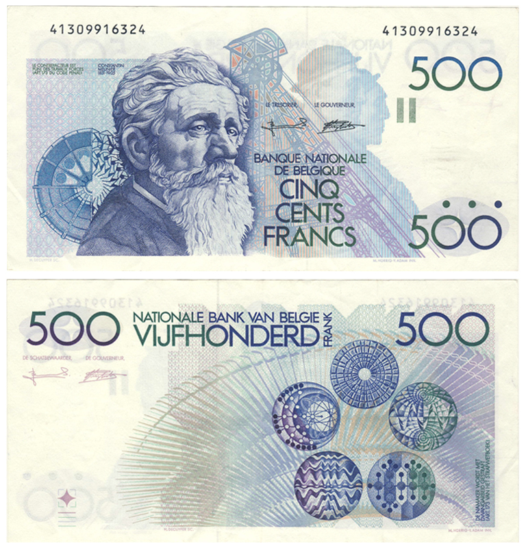 Бона. Бельгия 500 франков