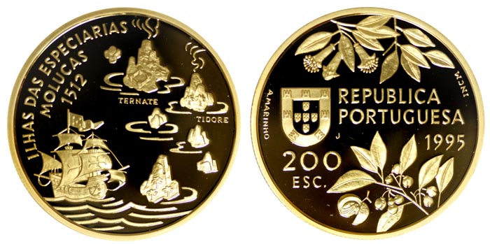 Португалия 200 эскудо, 1995 год. Малукские острова
