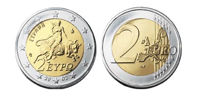 Греция 2 евро, 2002 год