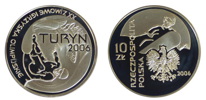 Сан-Марино 5 евро, 2005 год. XX Олимпийские зимние игры в Турине. Сноубордист