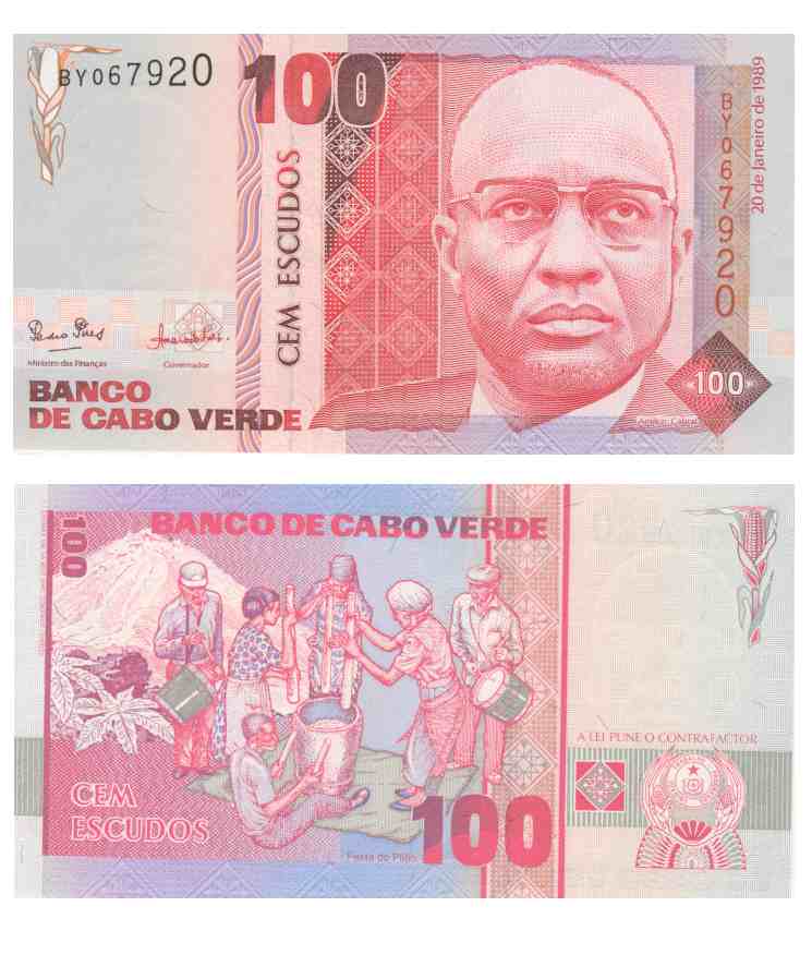 Бона. Кабо-Верде 100 эскудо, 1989 год