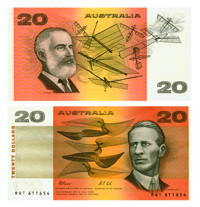Бона. Австралия 20 долларов, 1991 год