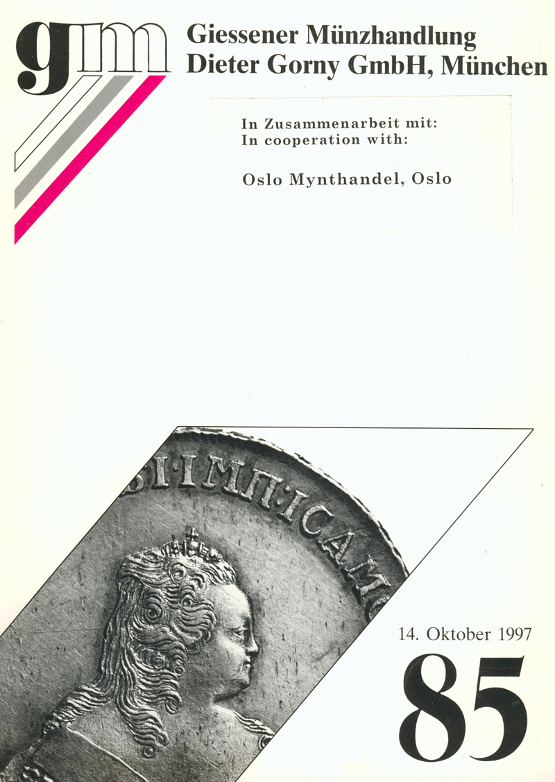 Аукционный каталог Dieter Gorny 14.10.1997 #85
