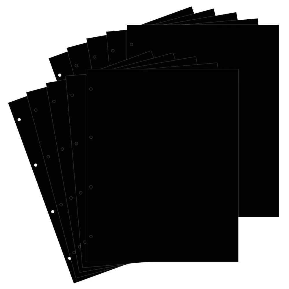 Разделители пластиковые КЛЧ-Б в альбом GRANDE, черные. Упаковка (10 шт.). СомС, #2431022