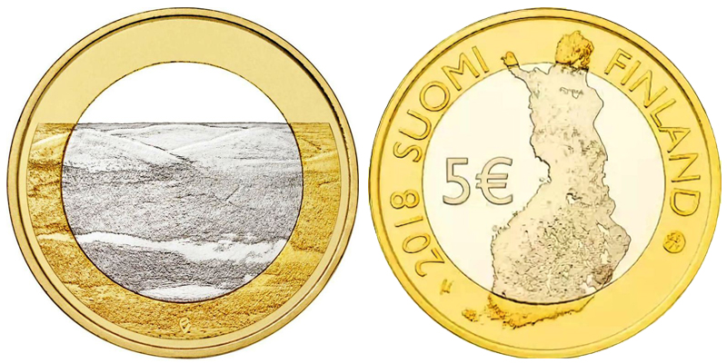 Финляндия 5 евро, 2018 год. Третий парк